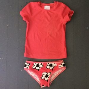 Hanna Andersson rash guard swim suit 120